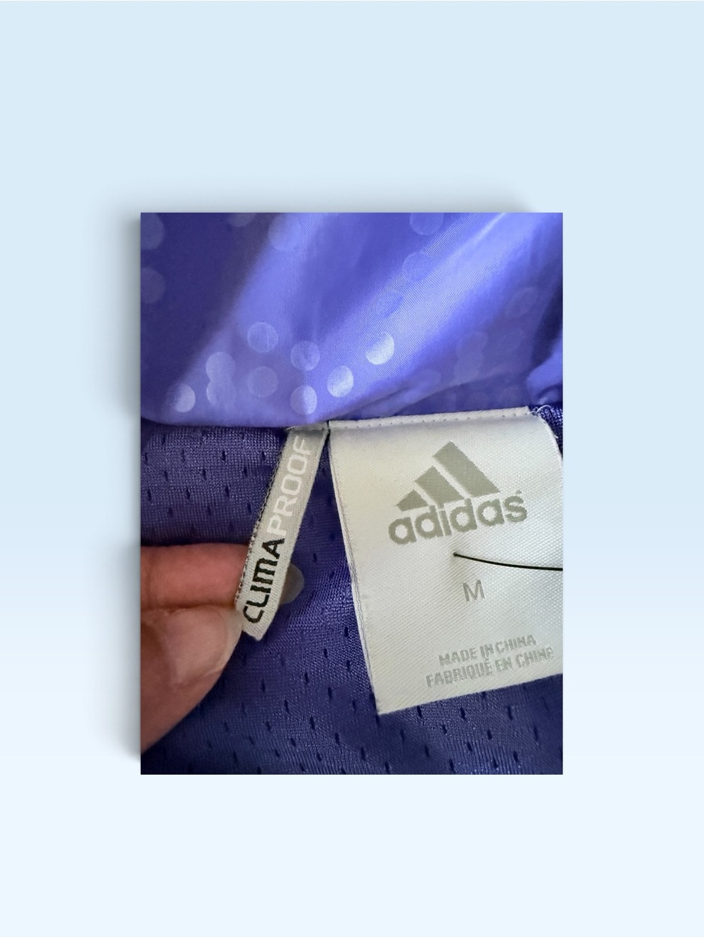 Adidas Women’s Purple Lightweight Track Jacket with White and Silver Accents - Picture 8 of 12